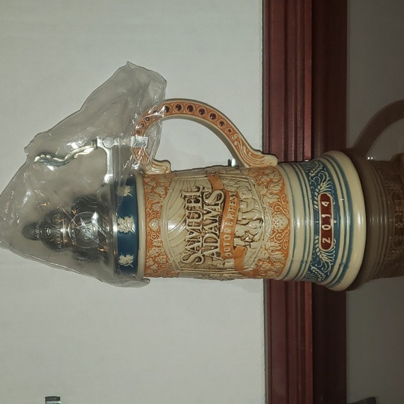 Samuel Adams 2013 & 2014 commemorative Octoberfest collectable steins - Picture 2 of 14
